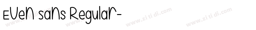 Even Sans Regular字体转换
